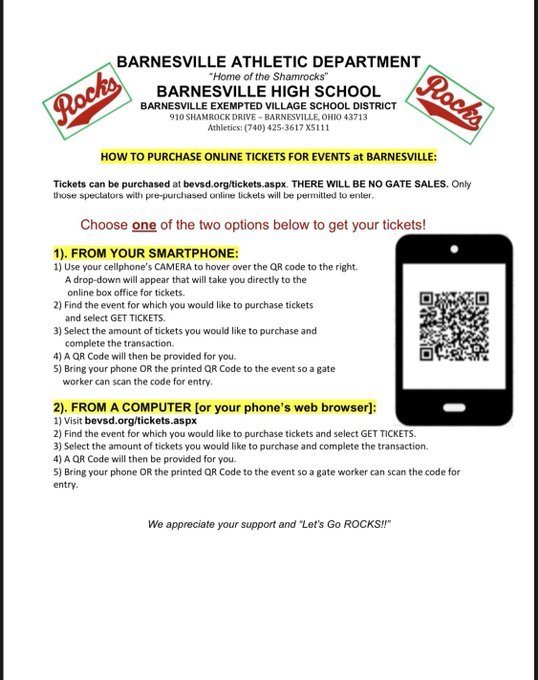 Barnesville Ticketing Info